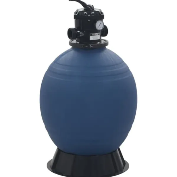 Pool- & Spatilbehør^Pool & spa – filtre - Living sandfilter til pool multiventil med 6 indstillinger 560 mm blå
