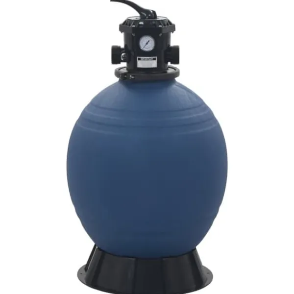 Pool- & Spatilbehør^Pool & spa – filtre - Living sandfilter til pool multiventil med 6 indstillinger 560 mm blå