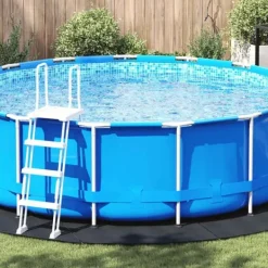 Pool- & Spatilbehør^Pool Bundark i Polyester Geotekstil Ø 428 cm | Farve: Sort