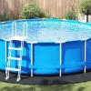 Pool- & Spatilbehør^Pool Bundark i sort Ø 458 cm - Polyester geotekstil til sikkerhed & stil | Farve: Sort | Størrelse: Ø 458 cm