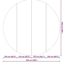 Pool- & Spatilbehør^Pool Bundark i sort Ø 458 cm - Polyester geotekstil til sikkerhed & stil | Farve: Sort | Størrelse: Ø 458 cm