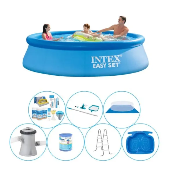 Pooler^Pool bundt - 8 stk - Intex Easy Set Rund 305x76 cm