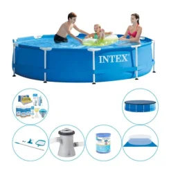 Pooler^Pool combo tilbud - Intex Metalramme Rund 305x76 cm