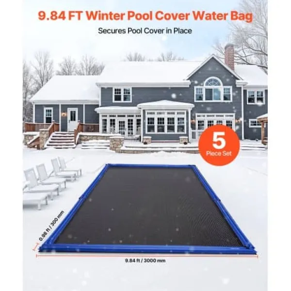 Sale Pool Cover Vandposer, 5 stk., 300x30 cm, Blå, PVC Pool- & Spatilbehør