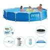 Pooler^Pool kombi tilbud - Intex Metal Stel Rund 366x76 cm