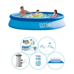 Pooler^Pool med tilbehør - 6 stk - Intex Easy Set Rund 366x76 cm