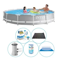 Pooler^Pool plus tilbehør - 6 stk - Intex Prisme Ramme Rund 366x76 cm