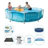 Pooler^Pool plus tilbehør - Intex Metalramme Rund Strand 305x76 cm