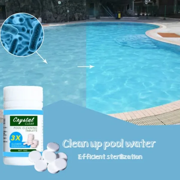 Hot Pool Rengøringstablet Multifunktionelle Brusetabletter Clear Balance Pool Vedligeholdelse Kloreringstabletter Pool- & Spatilbehør