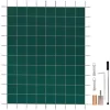Clearance Pool sikkerhedsafdækning 18x36FT rektangulær til indendørs swimmingpool. Robust grønt net for vinterbeskyttelse og sikkerhed. Pool- & Spatilbehør