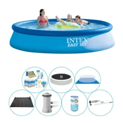 Outlet Pool Super Sæt - Intex Nem Sæt Rundt 396x84 cm Pooler