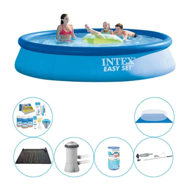 Pooler^Pool tilbud - 7 stk - Intex Easy Set Rundt 396x84 cm