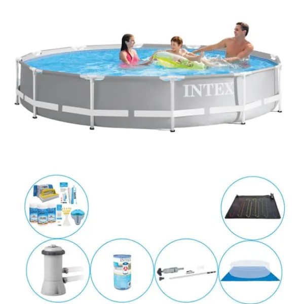 Pooler^Pool tilbud - 7 stk - Intex Prisme Ramme Rund 366x76 cm