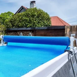 Pool- & Spatilbehør^Pooldækselhjul i aluminium til 20 fod, sæt til over jorden svømmebassiner, passer til 3-20 fods bredde.
