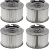 Pool- & Spatilbehør^Poolfilter til MSPA oppustelige pools FD2089 4-pak