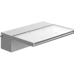 Clearance Poolfontæne, Akryl vandfaldsudløb, 30x20x8 cm, Blå, LED-lys Springvand & Damme