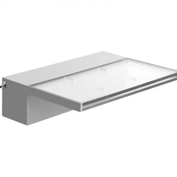 Clearance Poolfontæne, Akryl vandfaldsudløb, 30x20x8 cm, Blå, LED-lys Springvand & Damme