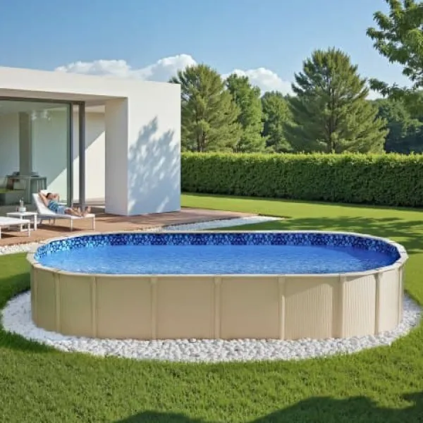Outlet Poolforing, 732x366x147 cm, Blå, Vinyl Pool- & Spatilbehør