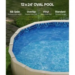 Outlet Poolforing, 732x366x147 cm, Blå, Vinyl Pool- & Spatilbehør