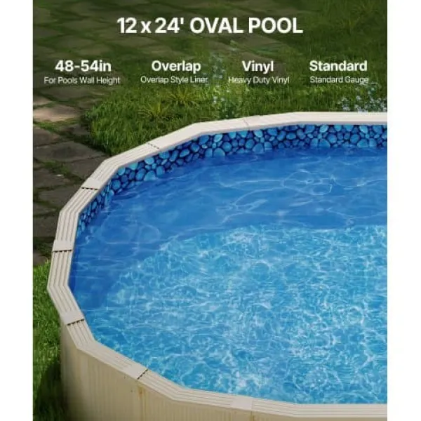 Outlet Poolforing, 732x366x147 cm, Blå, Vinyl Pool- & Spatilbehør