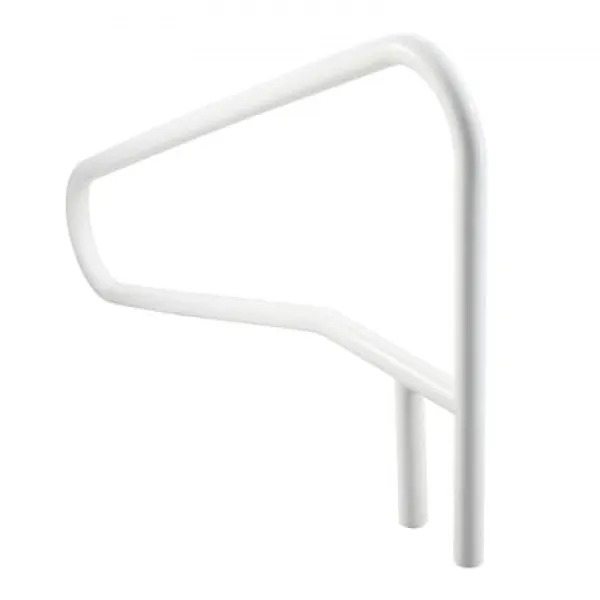 Pool- & Spatilbehør^Poolgelænder, 137,1x81,3 cm, off-white, rustfrit stål