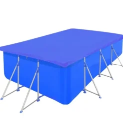 Pool- & Spatilbehør^Poolovertræk til rektangulære svømmebassiner - 90 g/m² | Størrelse: 394x207 cm