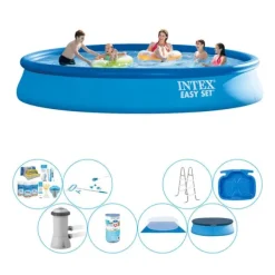 Pooler^Poolpakke alt i 1 - Intex Easy Set Rundt 457x84 cm