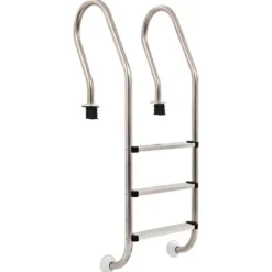 Pool- & Spatilbehør^Poolstiger - Living poolstige 3 trin rustfrit stål 304 120 cm