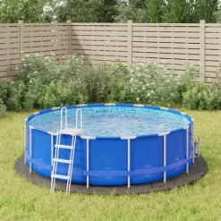 Pool- & Spatilbehør^Poolunderlag Ø366 cm polyester-geotekstil lysegrå - Poolunderlag - Pooldug - Home & Living