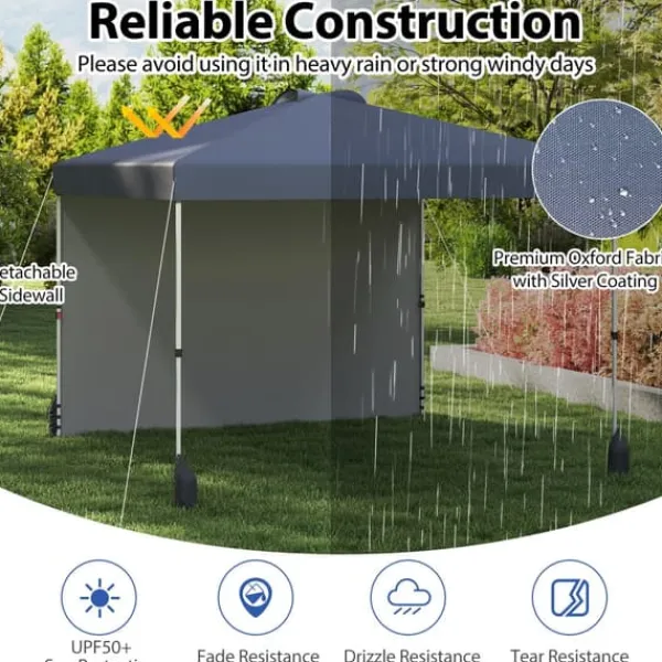 Best Pop up Telthal, 10x10x8,7 ft, Grå Telte & Lysthuse