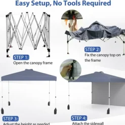 Best Pop up Telthal, 10x10x8,7 ft, Grå Telte & Lysthuse