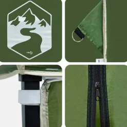Telte & Lysthuse^Pop-up canopy telt - Udendørs festtelt | Farve: Grøn | Størrelse: 200 x 200 cm