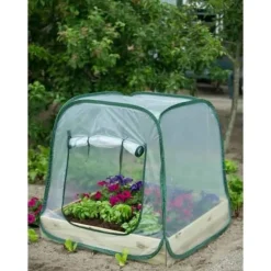 Drivhus^Pop-up havedrivhus - NATURE - 100x100x100 cm - Transparent PE - UV-beskyttelse