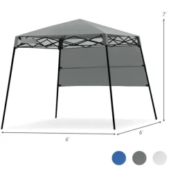 Telte & Lysthuse^Pop-up telt, 2,1m x 2,1m, Grå