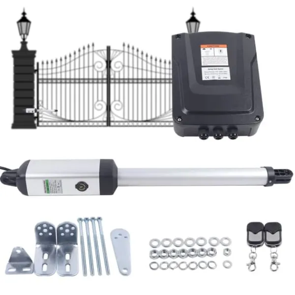 Skure, Garager & Carports^Portåbner, 50W Motor, 300 kg Kapacitet,Hvid