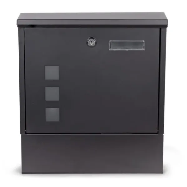 Viking Choice Postkasser & Brevindkast^Postkasse - med avisrulle - 30x10x33,5 cm - antracit