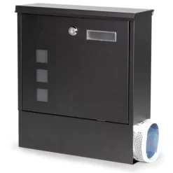 Viking Choice Postkasser & Brevindkast^Postkasse - med avisrulle - 30x10x33,5 cm - antracit
