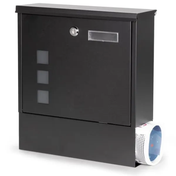 Viking Choice Postkasser & Brevindkast^Postkasse - med avisrulle - 30x10x33,5 cm - antracit