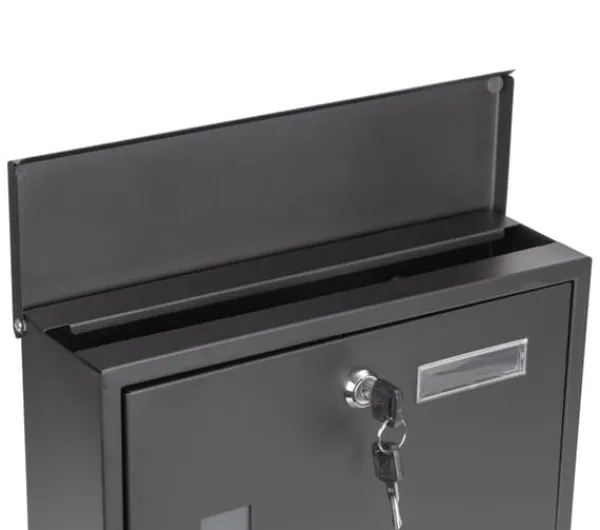Viking Choice Postkasser & Brevindkast^Postkasse - med avisrulle - 30x10x33,5 cm - antracit