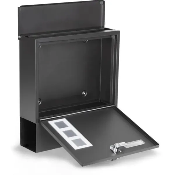 Viking Choice Postkasser & Brevindkast^Postkasse - med avisrulle - 30x10x33,5 cm - antracit