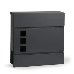 Outlet Postkasse 37 x 37 x 10 cm - Galvaniseret stål - Antracit Postkasser & Brevindkast