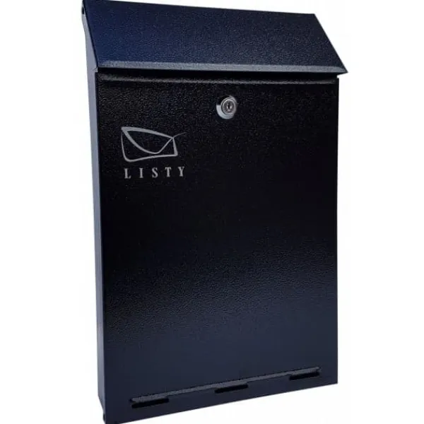 Postkasser & Brevindkast^Postkasse C-4 sort glans - SKL C4N 700