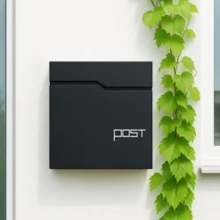 Best Postkasse med avisholder, 38x37x12 cm, metal Postkasser & Brevindkast