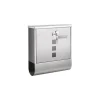 Postkasser & Brevindkast^Postkasse med kobberlåsecylinder sølv