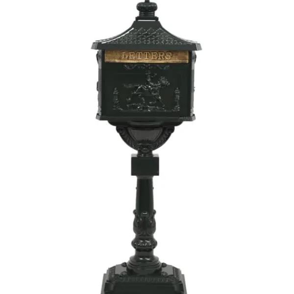 Online Postkasse med piedestal aluminium vintagestil rustbestandig grøn - Postkasse Med Piedestal - Postkasser Med Piedestaler - Home & Living Postkasser & Brevindkast