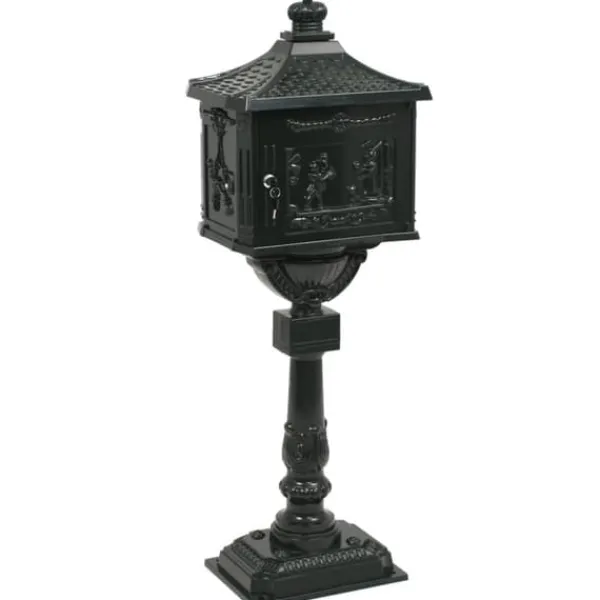 Online Postkasse med piedestal aluminium vintagestil rustbestandig grøn - Postkasse Med Piedestal - Postkasser Med Piedestaler - Home & Living Postkasser & Brevindkast