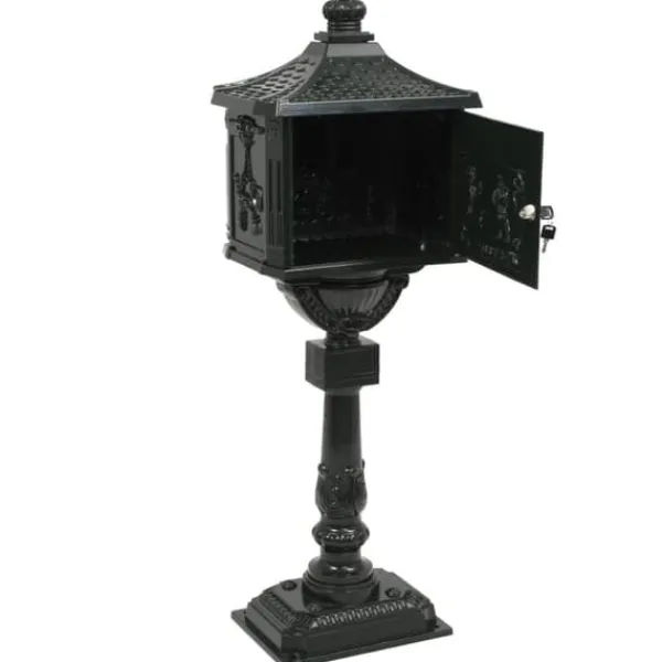 Online Postkasse med piedestal aluminium vintagestil rustbestandig grøn - Postkasse Med Piedestal - Postkasser Med Piedestaler - Home & Living Postkasser & Brevindkast