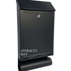 Postkasser & Brevindkast^Postkasse med rør A-4T antracit - SKL A4T 701