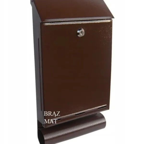 New Postkasse med rør A-4T brun - SKL A4T 472 Postkasser & Brevindkast