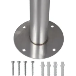 Postkasser & Brevindkast^Postkasse på stander rustfrit stål - Postkasser